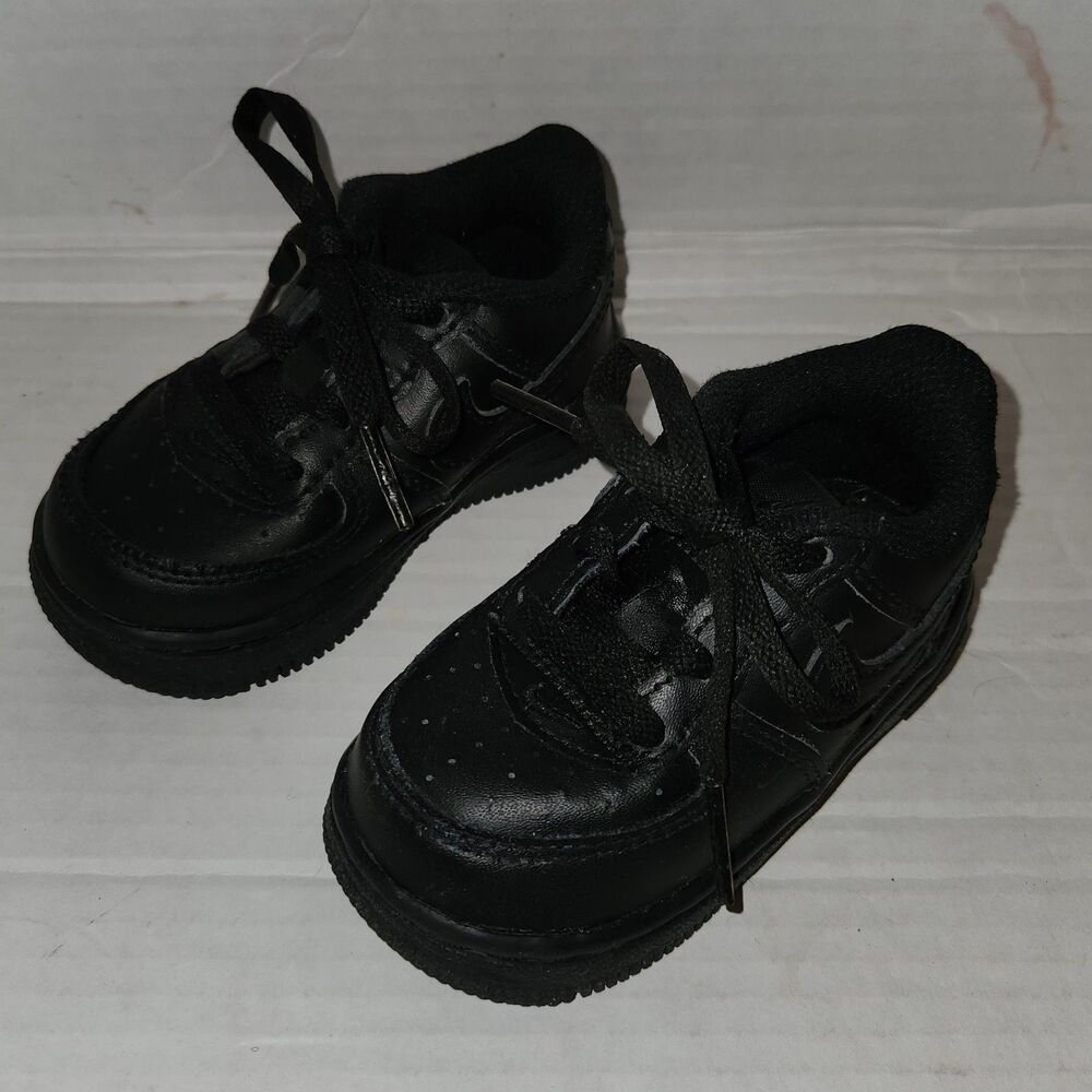 Nike Air Force 1 LE TODDLER Triple Black Shoes Size 5C DH2926-001 AF1